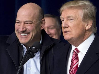 Gary Cohn, a la izquierda, junto con Donald Trump, en una imagen de archivo. 