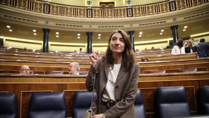 La ministra de Justicia, Pilar Llop, el día 20 en el Congreso.