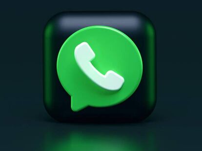 Logotipo de WhatsApp en un cuadrado