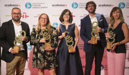 Galardonados con los premios Concha García Campoy.