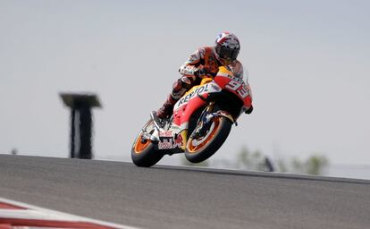 Marc M&aacute;rquez en el circuito de Las Am&eacute;ricas, en Austin.