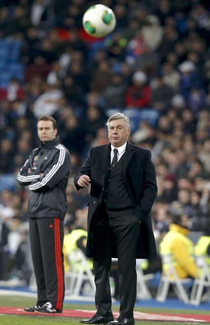 Ancelotti, durante el partido