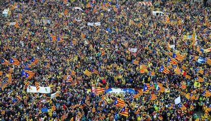 Manifestación celebrada este jueves en Bruselas