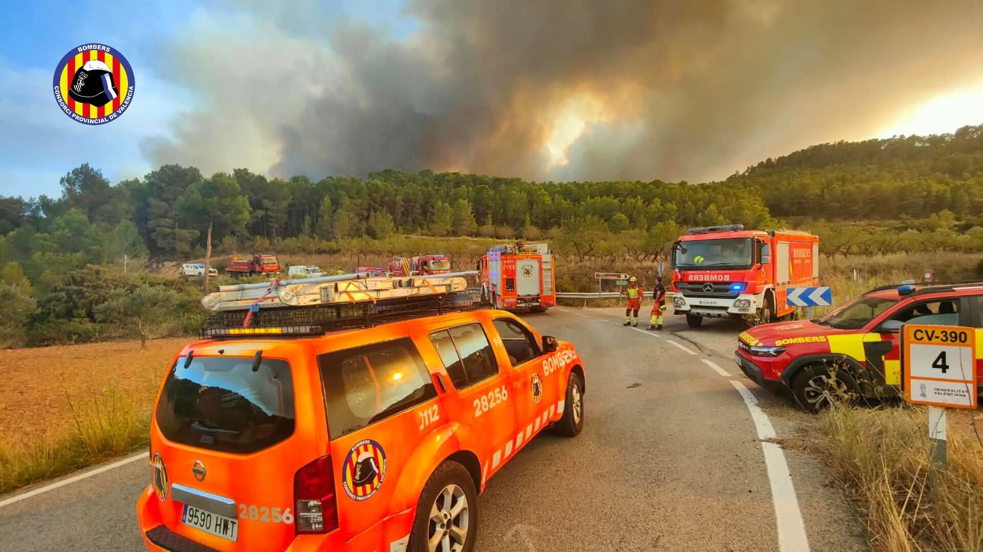 Un incendio incontrolado en Tuéjar afecta a la Reserva de la Biosfera del Alto Turia
