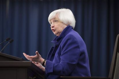 A presidenta do Federal Reserve, Janet Yellen.