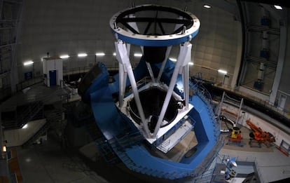 El telescopio de 3,5 metros del Observatorio de Calar Alto, desde el que opera el instrumento Carmenes.