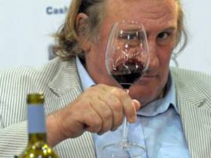 El actor francés Gerard Depardieu durante la presentación de su vino en Duesseldorf (Alemania). EFE/Archivo