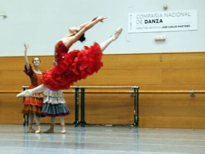 Una imagen de los ensayos de la Compañía Nacional de Danza.