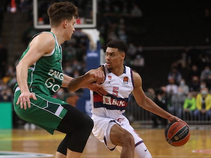 Wade Baldwin, de Baskonia, en acción ante el Zalgiris.