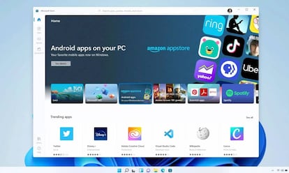 Tienda de aplicaciones Android en Windows 11.