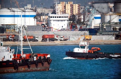 El Puerto de Tarragona, ayer.