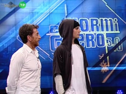 Un momento del programa de 'El Hormiguero' con Justin Bieber.