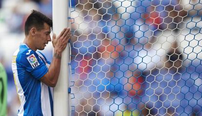 Hern&aacute;n P&eacute;rez, en el partido ante el Eibar. 