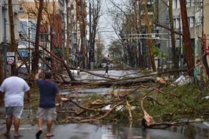 Una calle de San Juan este jueves.