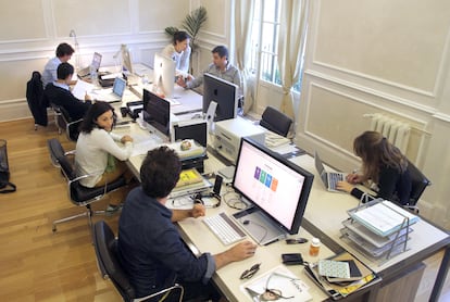 Las oficinas de Decollab, un espacio de 'coworking' en Madrid.
