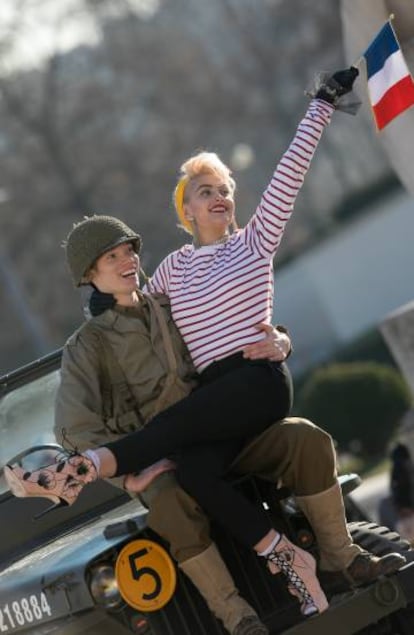 Paris Jackson, en la sesión de fotos para Chanel en París.