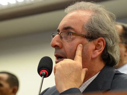 O l&iacute;der do PMDB na C&acirc;mara, Eduardo Cunha.