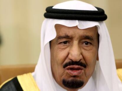 O rei saudita Salman bin Abdulaziz em Washington na passada sexta-feira