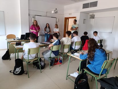 Jóvenes del IES Virgen de la Cabeza, de Marmolejo (Jaén), durante su participación en el programa PROCARE de la Universiadad de Jaén.