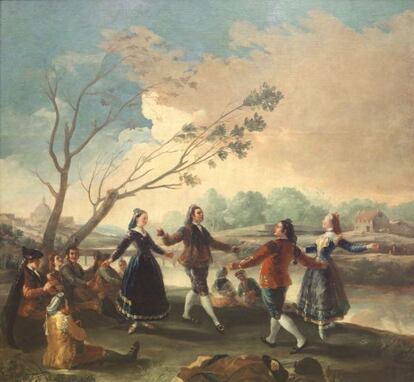 'Baile a orillas del Manzanares', óleo que pintó Goya en 1776-77.