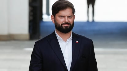 Gabriel Boric en el Palacio de la Moneda, en Santiago (Chile), el 15 de diciembre de 2025.