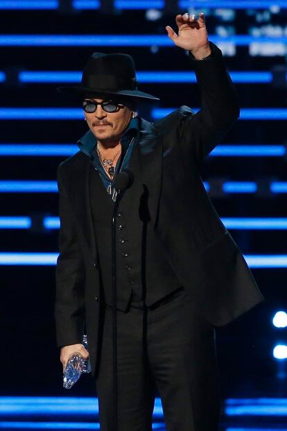 Johnny Depp, actor favorito en los People's Choice Awards.