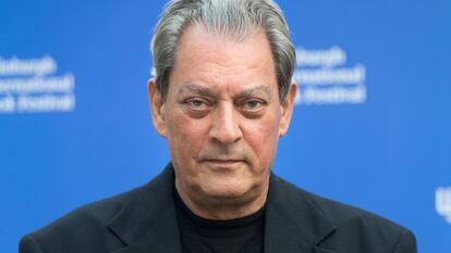 El escritor y director estadounidense Paul Auster en el Festival Internacional del Libro de Edimburgo, el 18 de agosto de 2017.