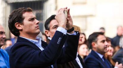 Rivera en Granada en un acto electoral el pasado miércoles.