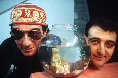 Quimi Portet y Manolo García, fotografiados en noviembre de 1995.