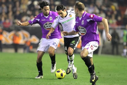 Vicente durante un partido esta temporada