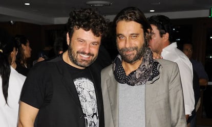 Zapata, junto al actor español Jordi Mollà.