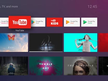 Interfaz del nuevo Chromecast de Google.