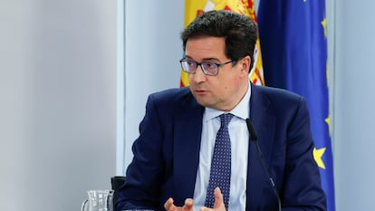 Óscar López, durante la rueda de prensa posterior a la reunión del Consejo de Ministros.