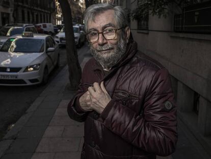 El escritor Antonio Muñoz Molina, en Madrid, en febrero de este año. 