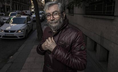 El escritor Antonio Muñoz Molina, en Madrid, en febrero de este año. 