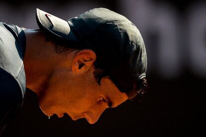 Rafael Nadal, durante un entrenamiento en Brasil.