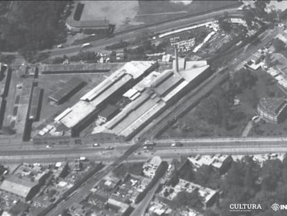 La Fábrica Nacional de Vidrio en el Bosque de Chapultepec, 1958