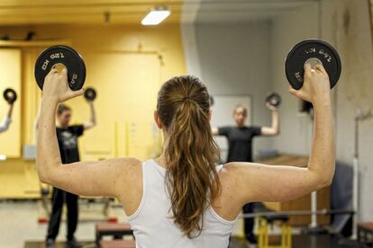 Pesas para completar el entrenamiento