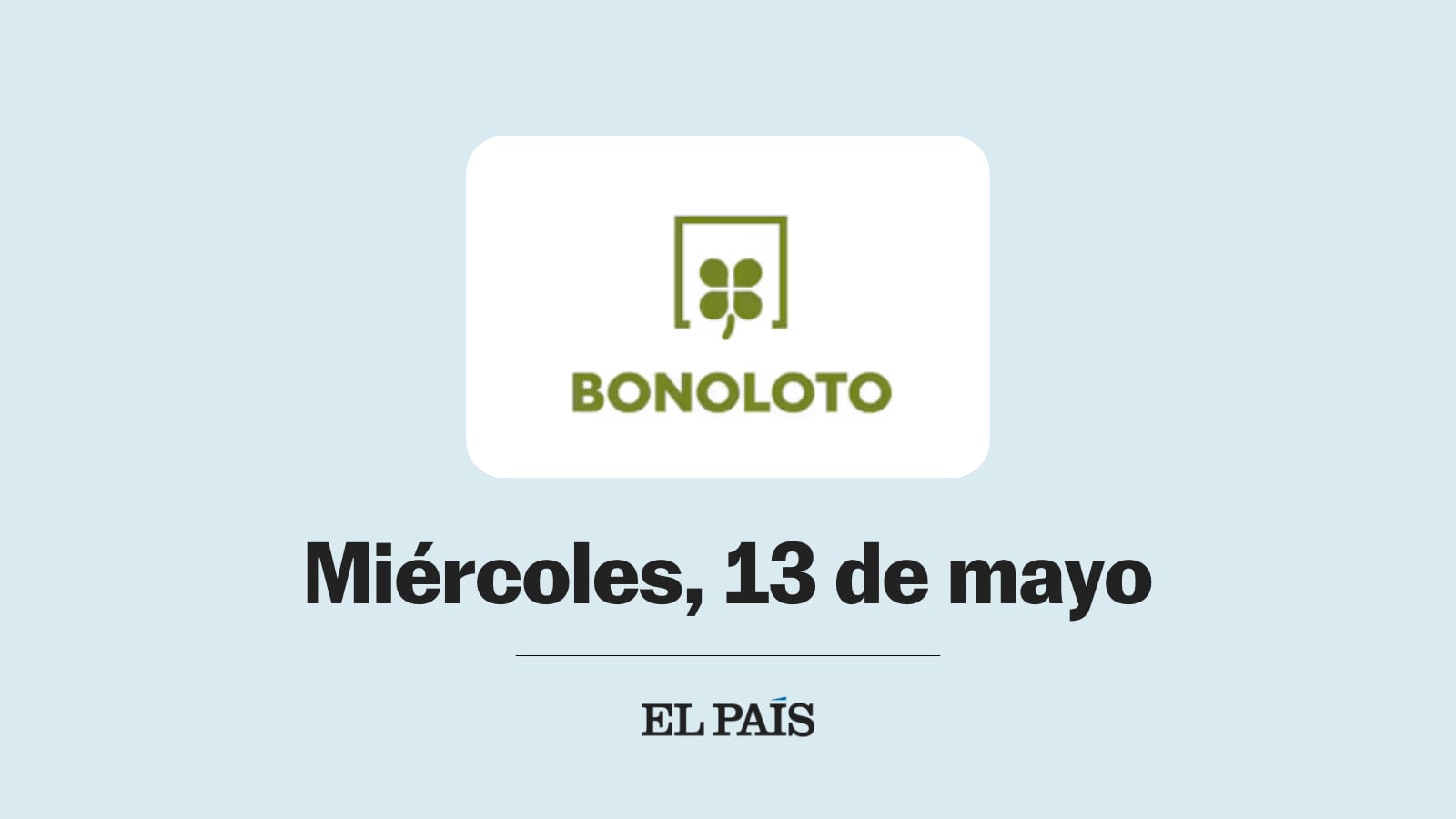 Bonoloto: comprobar sorteo del miércoles 13 de mayo