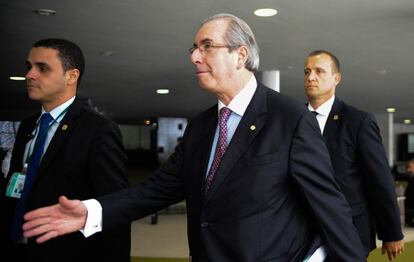 Eduardo Cunha na C&acirc;mara em 26 de janeiro.