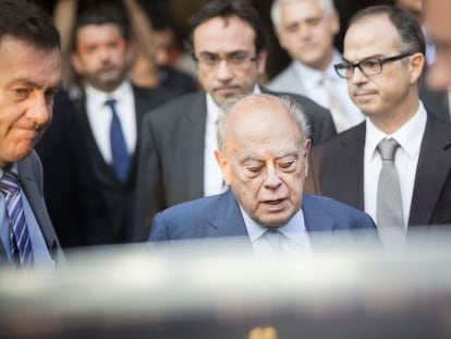 Compareixença de Pujol al Parlament català, el setembre passat.