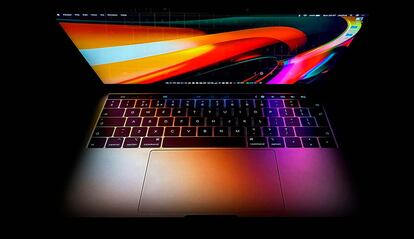 Pantalla de un portátil MacBook de Apple