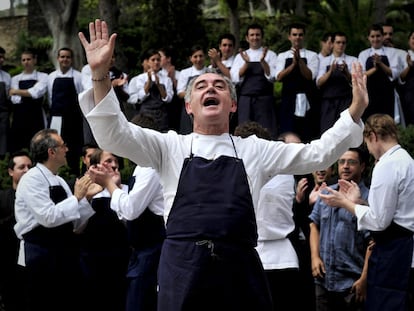 Ferran Adrià, durante los preparativos de la última cena de elBulli en julio de 2011.