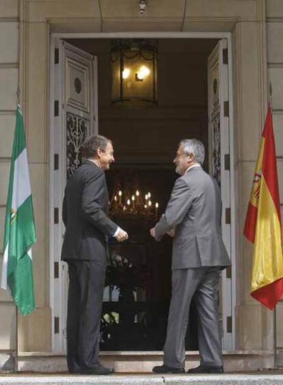 Rodríguez Zapatero y José Antonio Griñán, en La Moncloa.