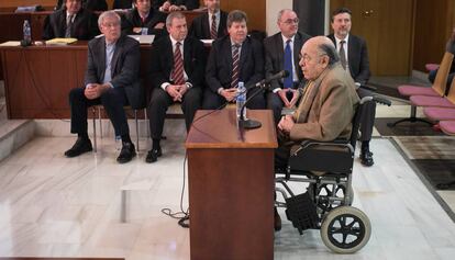 Millet, durante el juicio por las irregularidades del hotel del Palau.