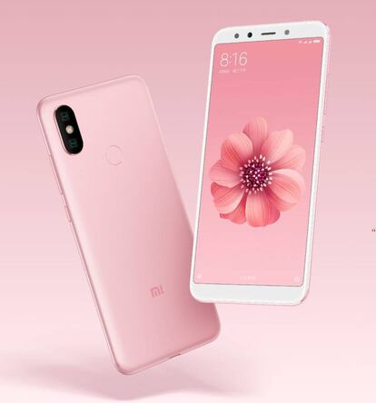 El nuevo Xiaomi Mi 6X estará disponible en varios colores, entre ellos el oro rosa