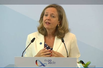 La vicepresidenta Nadia Calviño.
ECONOMIA
UE