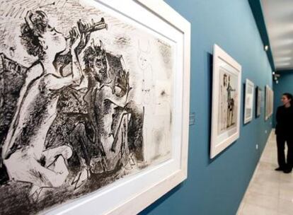 Un aspecto de la exposición <b><i>Picasso: Leyenda de los siglos,</b></i> en Málaga.