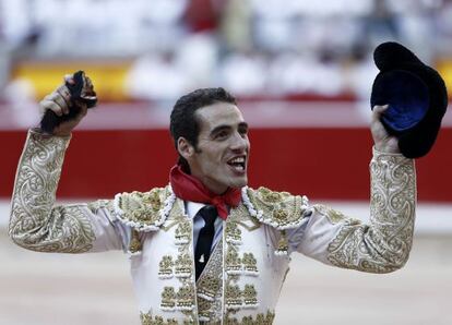 El diestro Pepe Moral, en la pasada Feria de San Fermín.