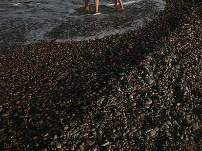 Playa de Corinto, en Sagunto.